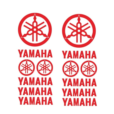 Other Automotive Exterior Supplies Hollow-Out Car Stickers Yamaha Motorcycle - yamaha-long-strip-set-style-one-reflective-red-2-pieces