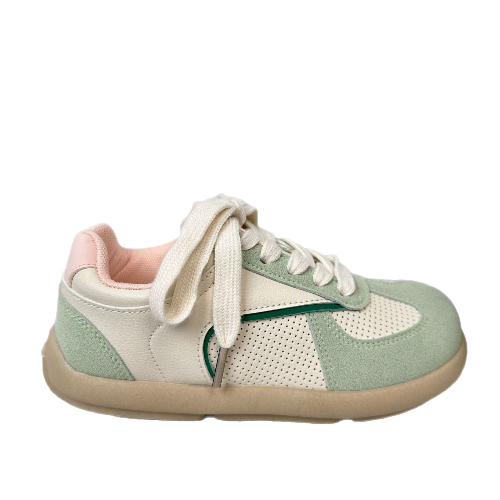 Yuanbo retro todo-fósforo zapatos de entrenamiento alemanes de fondo plano para mujer 2025 nuevos zapatos de tablero deportivo de ocio ligero de primavera y verano para el cabello