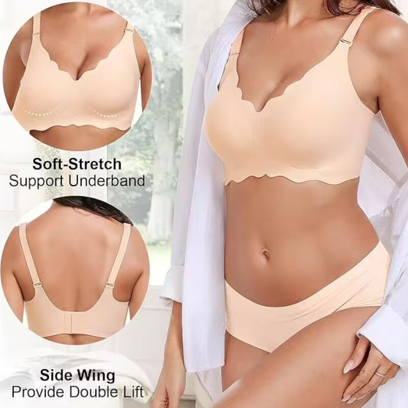 Cross-Border Exclusive Supply of Bras in European and American Sizes, Seamless Bras, Wireless Underwear for Women, Amazon Bestsellers, English Label, Foreign Trade Cross-Border Exclusive Supply of Bras in European and American Sizes, Seamless Bras, Wireless Underwear for Women, Amazon Bestsellers, English Label, Foreign Trade
