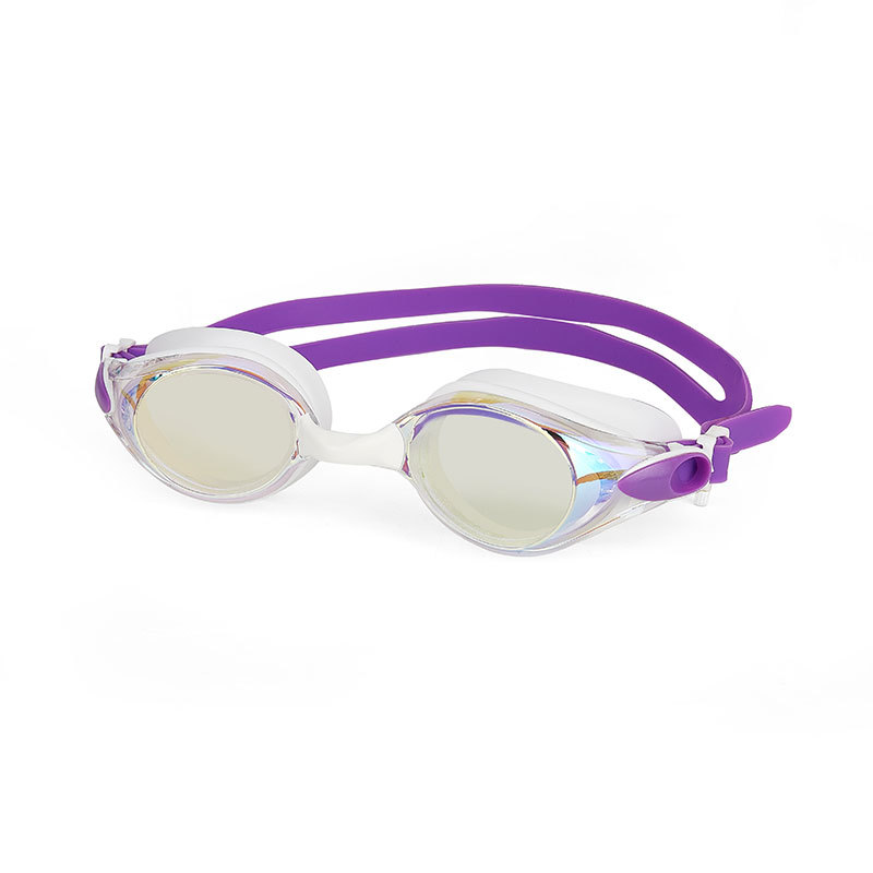 보라색 흰색 다채로운 전기 도금 안경