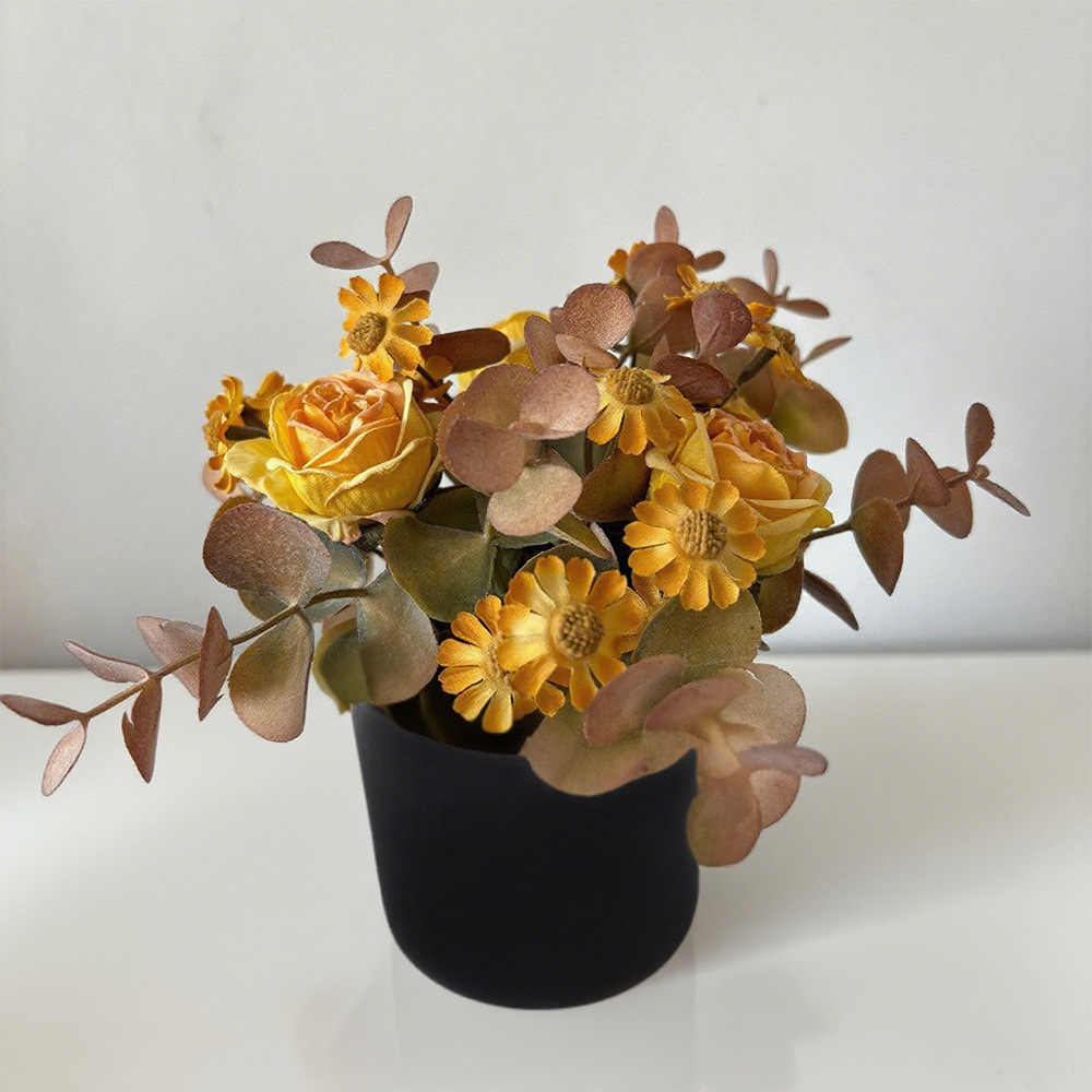Burbuja rosa camomilla bonsai pequeña decoración de sala de estar fresca tela de seda transfronteriza amazónica flor eterna yugari
