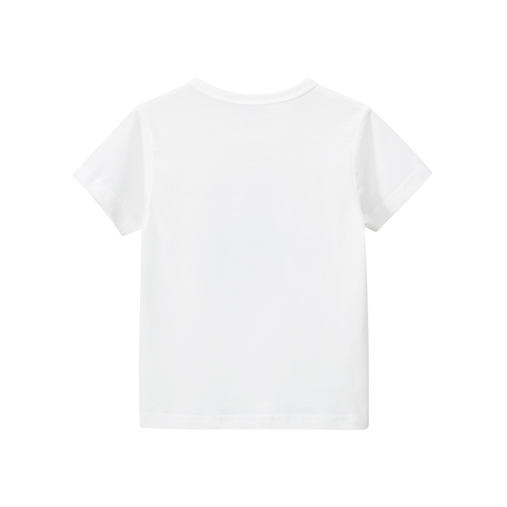 27 niños estilo coreano ropa para niños verano nuevo suministro transfronterizo dinosaurio de dibujos animados Camiseta de manga corta para niños ropa de bebé para niños