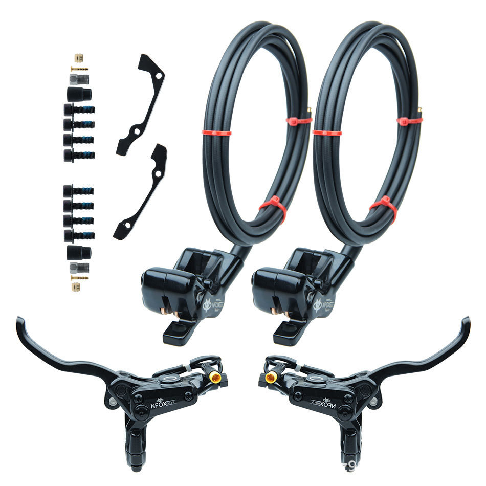 NFOX B015 [Instalación derecha] Scooter eléctrico 4 freno de aceite hidráulico de disco de pistón 140 apagado 160 disco de aceite