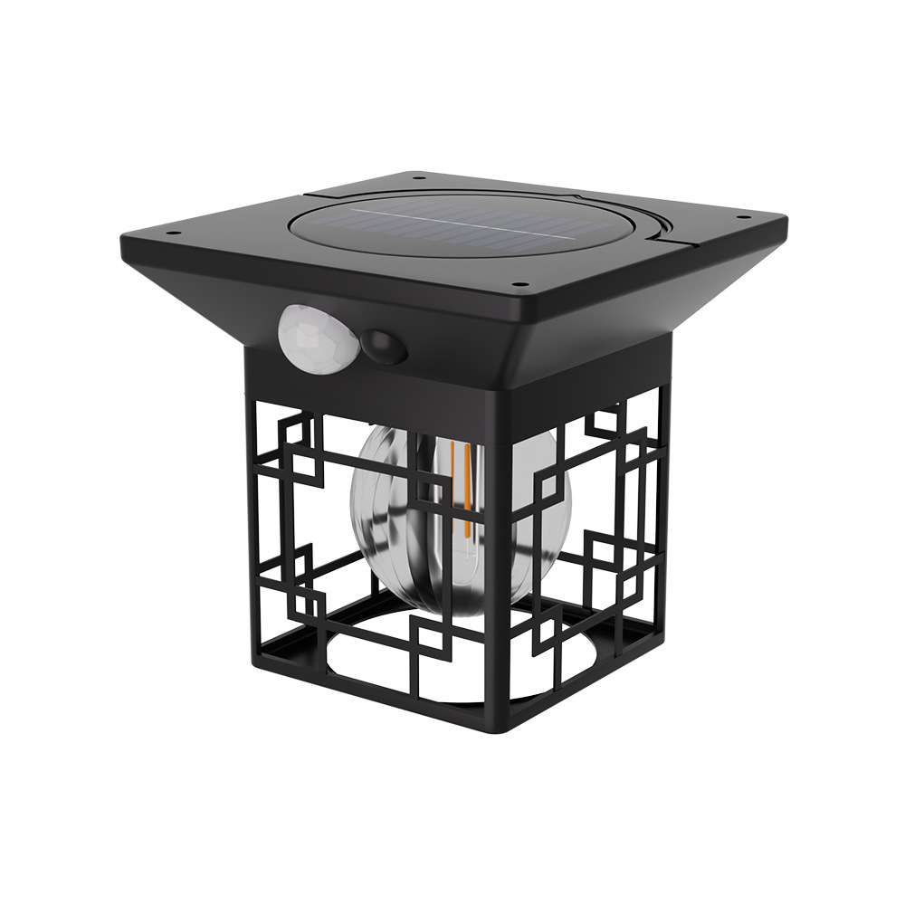 lámpara solar de jardín exterior lámpara de pared decoración de jardín exterior lámpara de iluminación de pared de mural de villa lámpara de inducción impermeable al aire libre