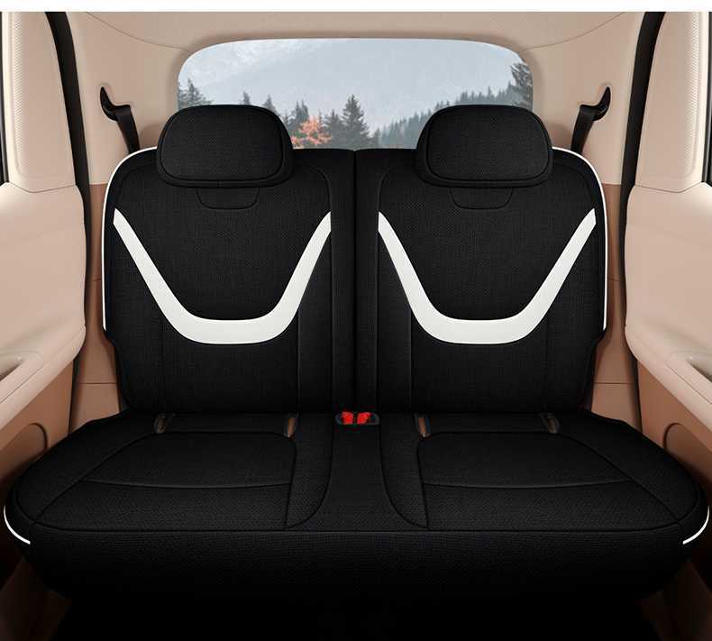 26 Models of Fifth-Generation Wuling Miniev Four-Door Version Special Car Seat Cushions, Linen 205/301 Range Seat Cushion Covers