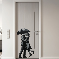 新款情侶相擁客廳臥室牆面家居背景牆情人節裝飾牆貼自粘防水貼紙