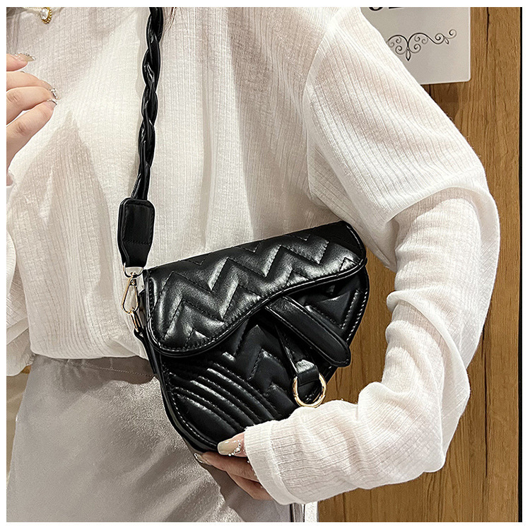 Bolso de mujer transfronterizo 2025, nuevo y de moda, bordado, bolso de montar, estilo de internet, gran capacidad, bolso de cadena versátil, bolso de hombro