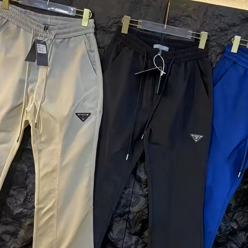 2025 New Luxury Breathable Loose-Fitting Men's Casual Pants, Stylish Thin Quick-Dry American-Style Flared Pants