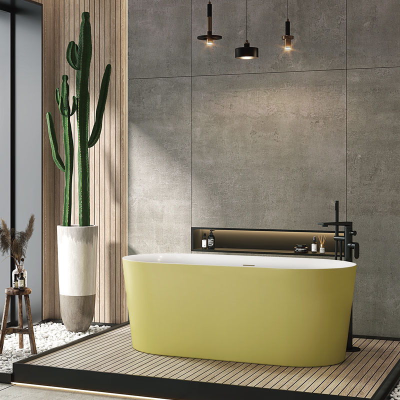 Acrylic Hotel and B&B Bathtub Independent Small Bathroom Bathtub Integrated Acrylic Bathtub