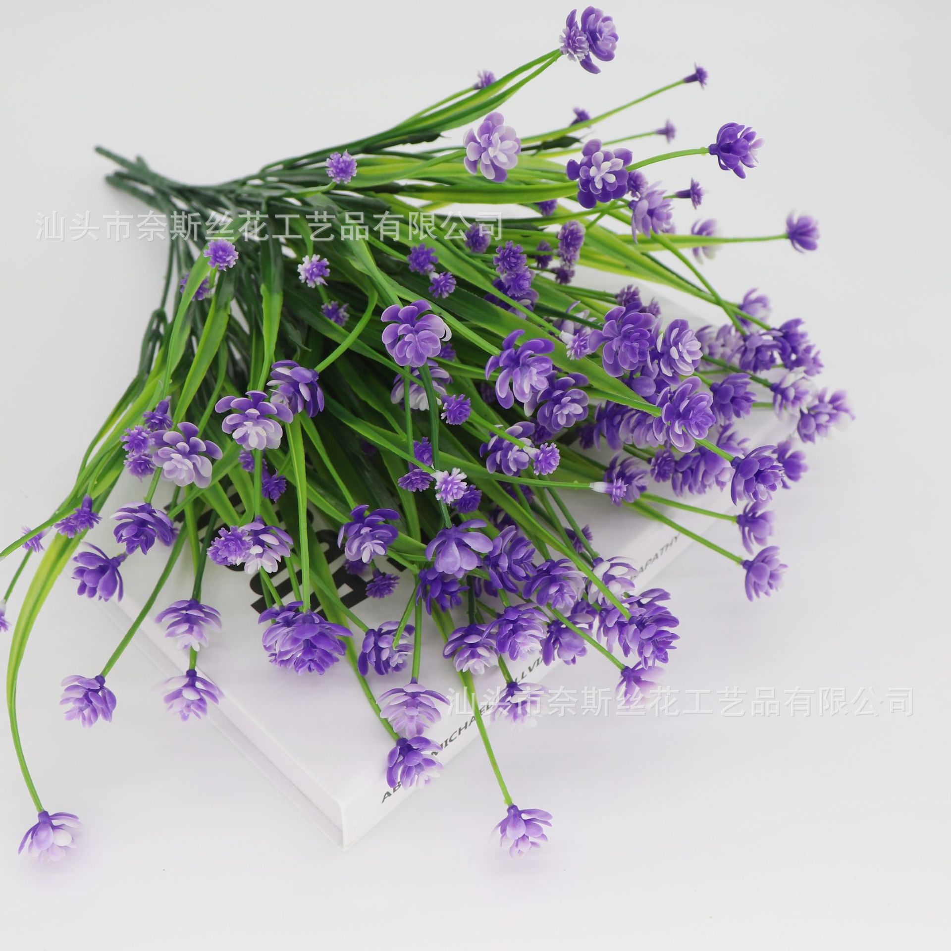 Planta verde artificial transfronteriza 7 Tenedor Hierba de primavera Camelia hierba de agua orquídea estrellado decoración de flores artificiales arreglo de flores en maceta