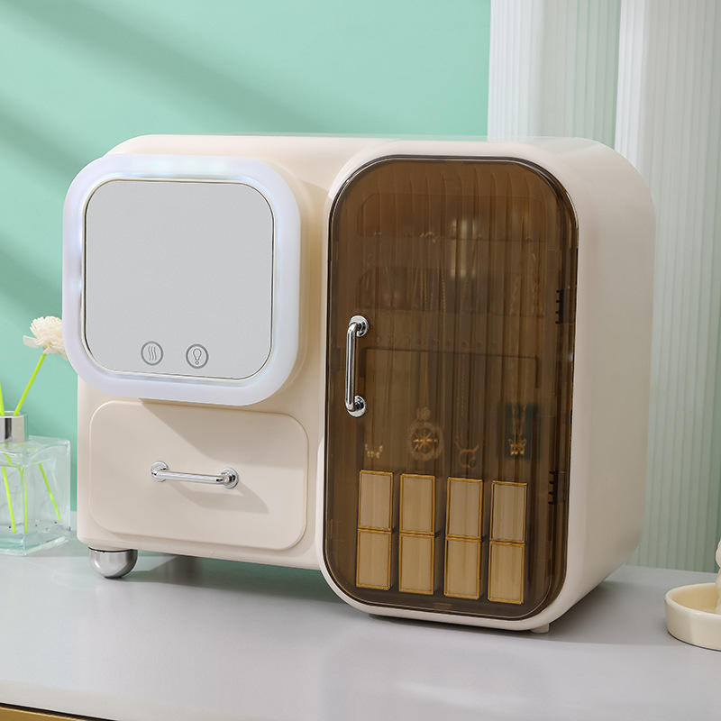 8588 crema con lámpara blanca con ventilador