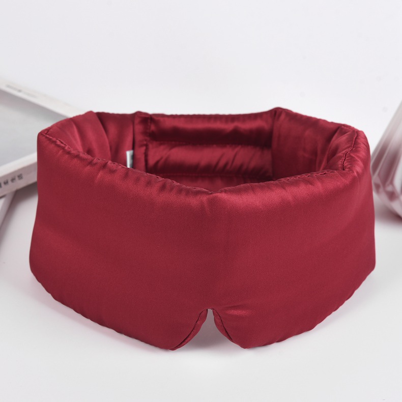 Máscara de ojo de seda de mora Máscara de ojo de seda de velcro