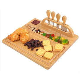 竹制菜板水果切菜板黄油切板芝士奶酪板含刀叉砧板套装BSCI认证