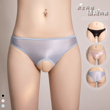 情趣内衣半透明三角裤薄款性感内裤情趣诱惑冰爽透气男士情趣内裤