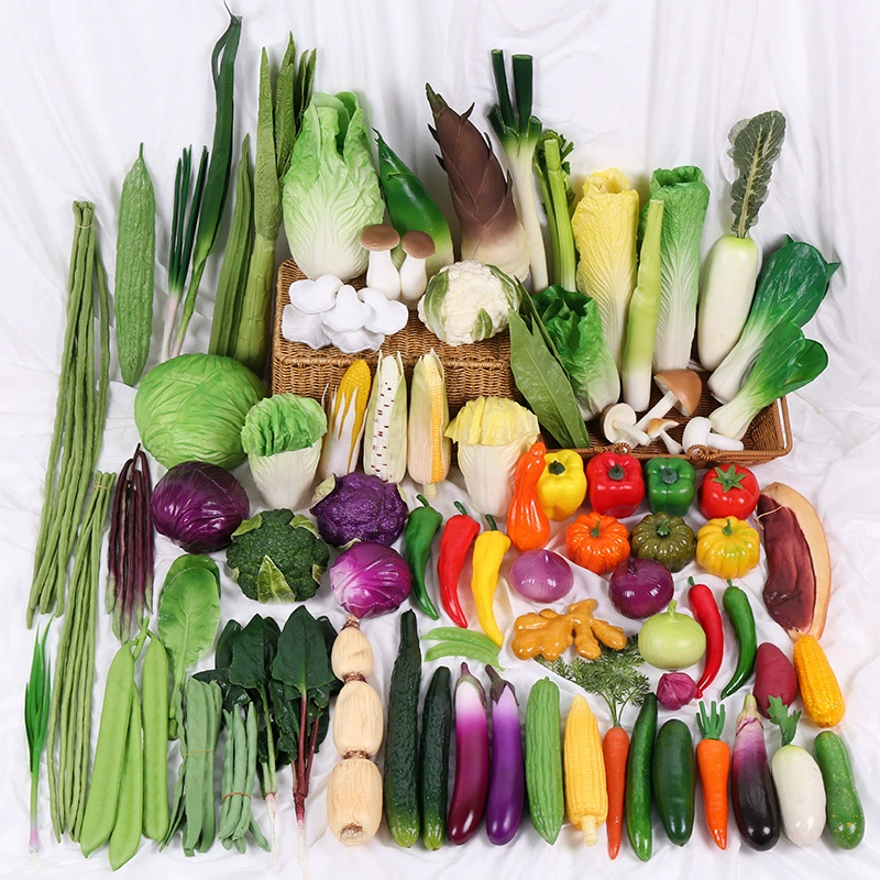 Оптовые модели овощей и фруктов, искусственные овощи, красные перцы, пластиковая пенопластовая кукуруза, редис, тыква, декоративные украшения, реквизит