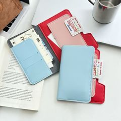 Insカラーパスポートケース2025新型多機能パスポートケース証明書ケース収納ケース付き航空券クリップ財布