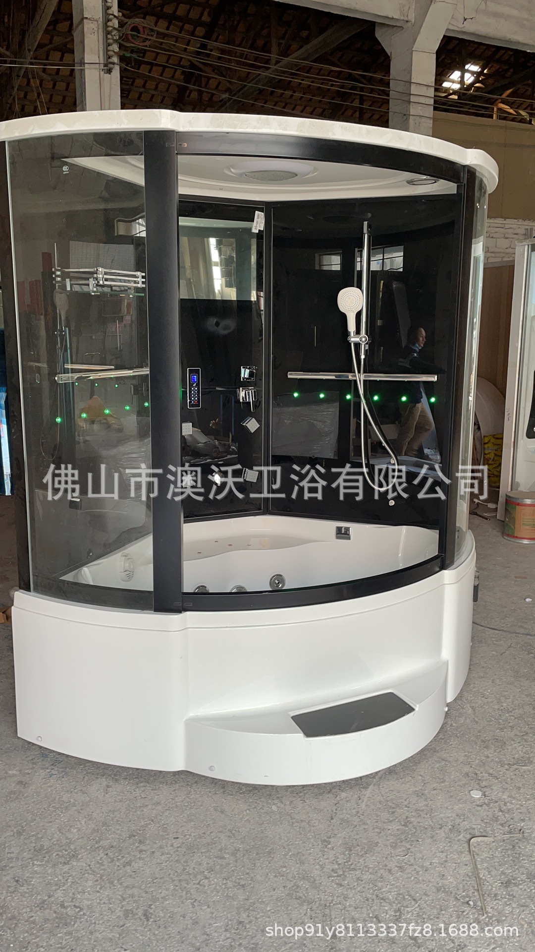 Sala de vapor con bañera de masaje baño ducha baño integrado sala de vapor húmedo sauna