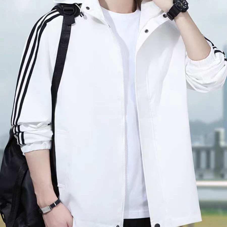 Мужские и женские новые весенние и осенние три бана прилив наружная ветровка куртка свободная с капюшоном съемная мода дикая и красивая