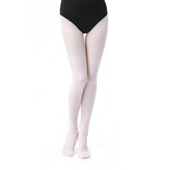 Dancer's Song Adult Leggings Ballet Dance Practice Socks for Girls and Boys with Added Thigh Support, White Long Leg Socks