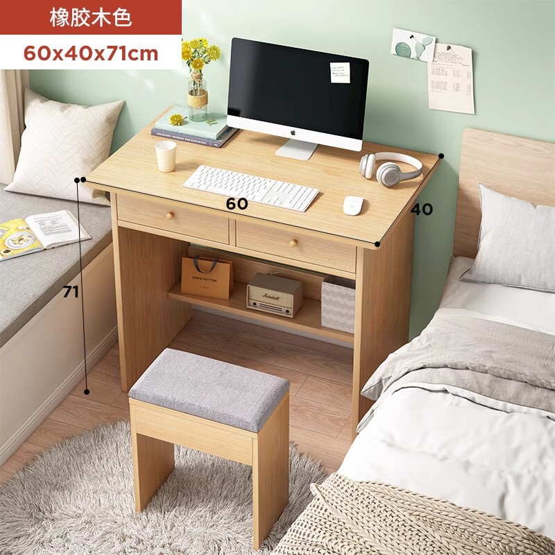 Computer Desk Desktop Small Home Simple Desk Office with Drawer Rental House Bedroom Study Narrow Table Single