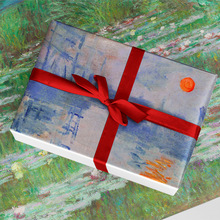莫奈名画系列唯美油画包装纸创意礼物礼品印象派手工包书皮纸包邮