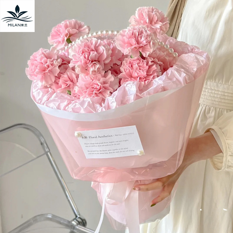 加厚防尘果冻膜水晶纸彩色半透明玻璃纸 鲜花花束防水包花纸材料