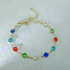Round diamond color-KC gold bracelet-A0610