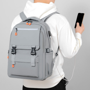 New Backpack Men's Trendy Backpack Men's Business Computer Bag Large Capacity Travel Bag College Student Schoolbag Men