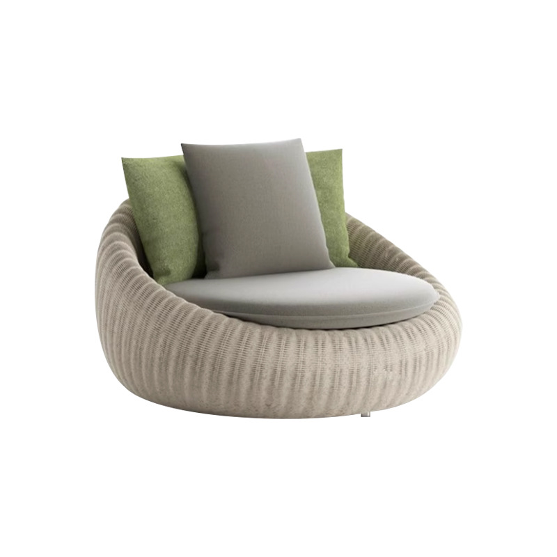 Sofá al aire libre tela de caña patio villa ocio silla de caña hotel terraza residencial impermeable solar tela de caña muebles