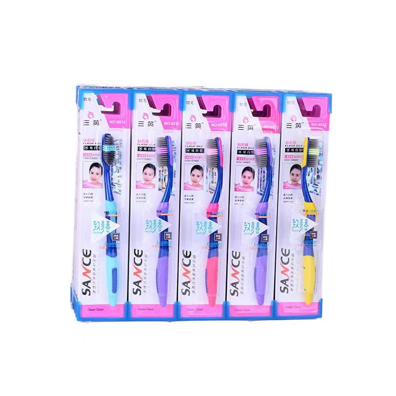 46 tipos de cepillo de dientes - 4 cepillo de dientes de pelo suave para adultos de alta calidad estudiantes de pelo fino decoración doméstica Yiwu productos al por mayor