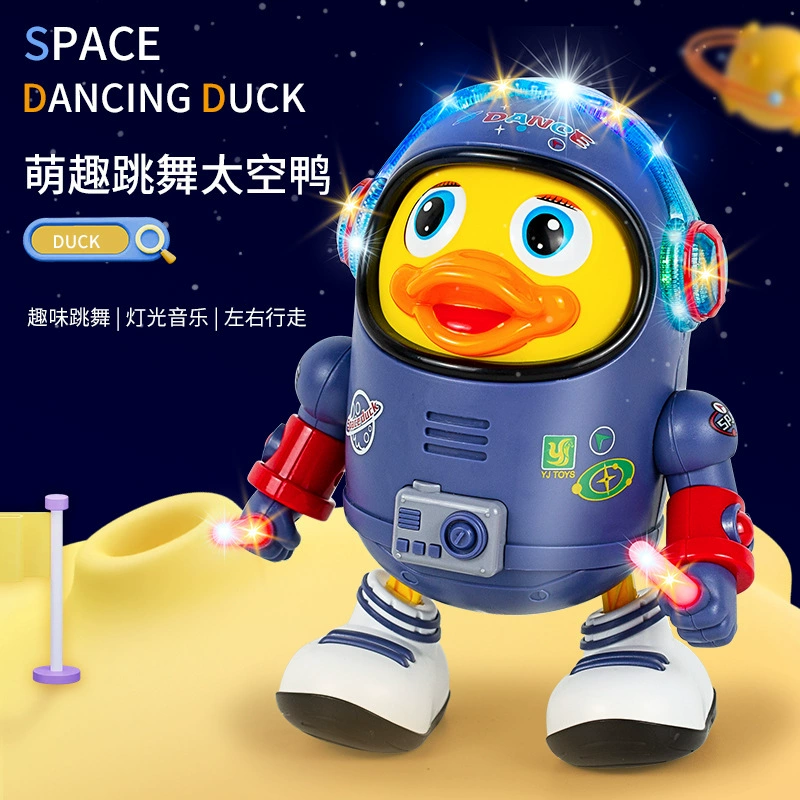 Танцующий космический электрический робот, забавная умная игрушка, легкая музыкальная шкатулка