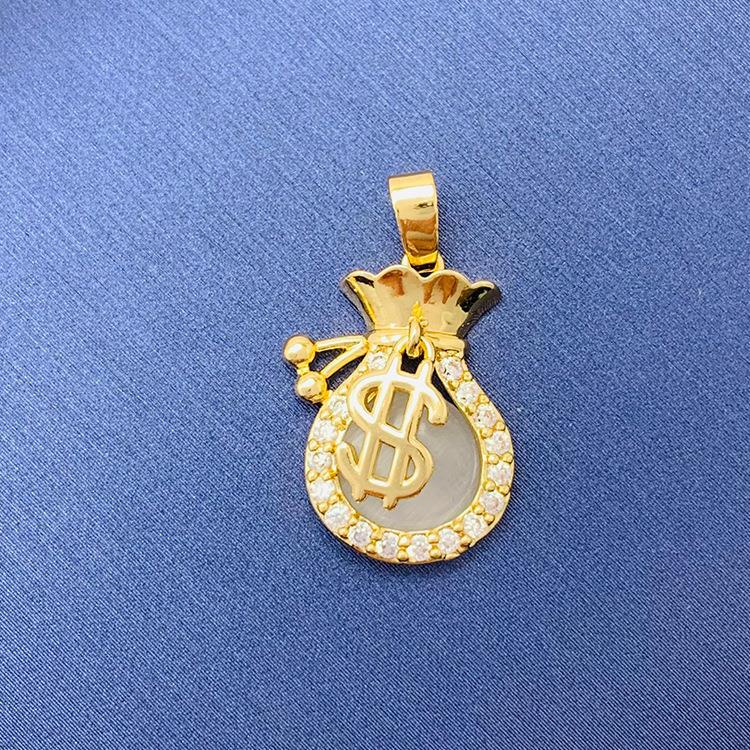 Tiktok Venta caliente colgante al por mayor auto-seleccionado 100 cobre colgante único con fuente de cadena de fábrica al por mayor sin cadena