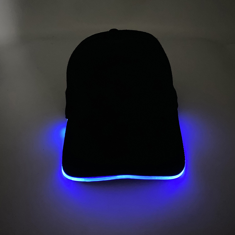 Gorra LED de Amazon, gorra de béisbol luminosa, gorra para exteriores con protección solar, gorra de pico de pato con protección solar, gorra LED de colores cambiantes