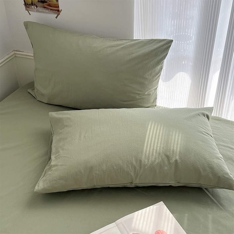 Juego de cuatro piezas de algodón 100 cama de dormitorio de algodón de tres piezas sábanas, edredón, funda de edredón, funda de edredón, cama individual para niños 4