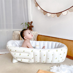 INS Korean Olive Care Bear Bathtub Children's Inflatable Bathtub Swimming Pool Newborn Products