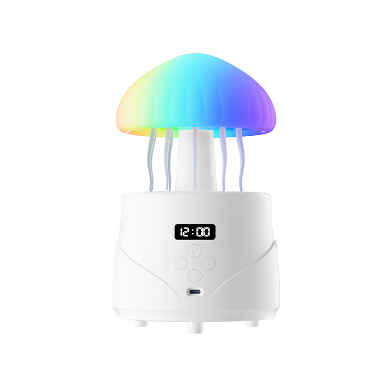 新品Y20クラゲ加湿器スピーカーbluetoothホワイトノイズ音响カラフル雰囲気ライト静音キノコ加湿器|undefined