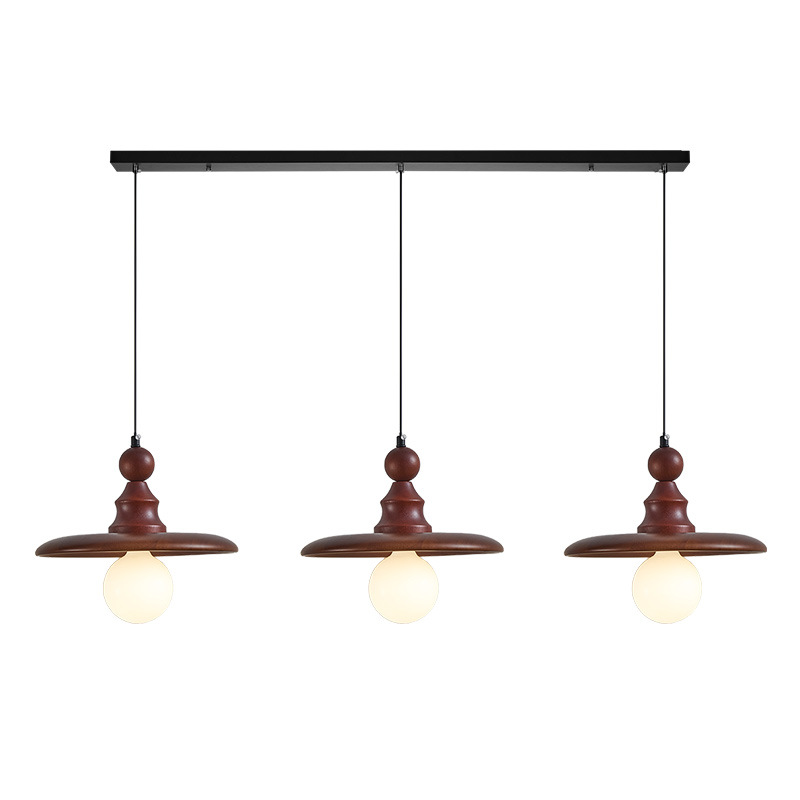 Lámpara del restaurante de madera sólida retro retro lámpara de mesa de comedor nueva estética de la cabecera de la cama de Song L668