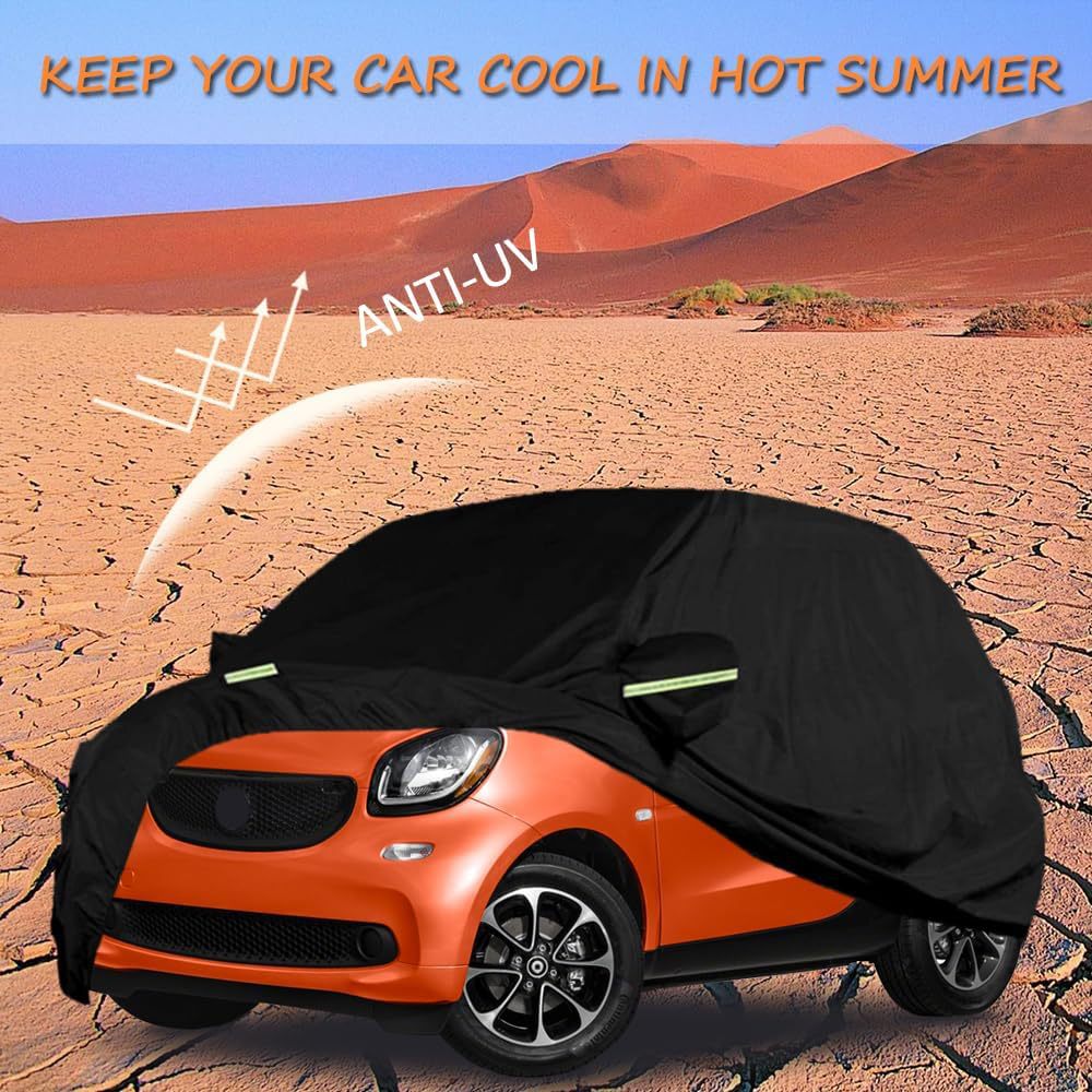 Ready Supply of Cross-Border Car Covers Black Heat-Absorbing Car Covers Waterproof Sun Protection Rain Uv Protection Car Covers