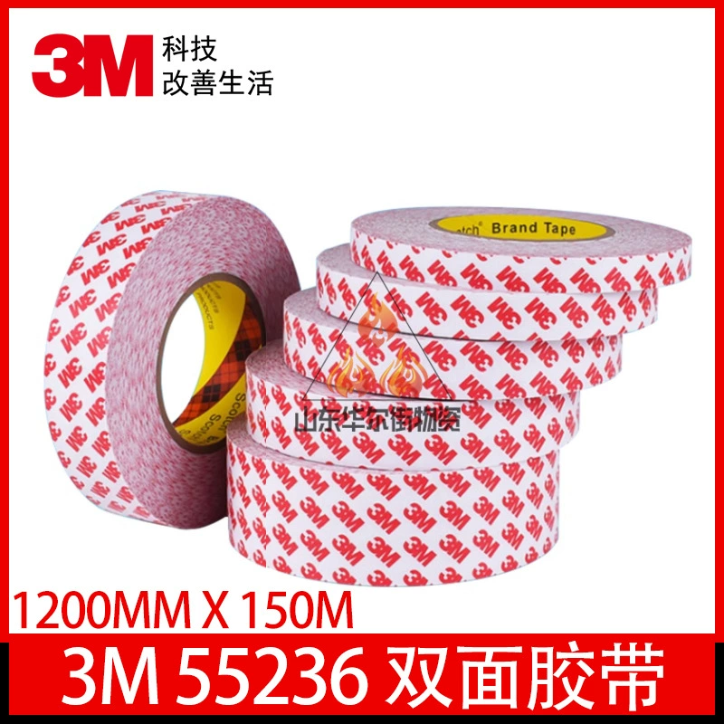 3M55236 хлопковая бумага, красная двухсторонняя лента с буквами, высокая вязкость, прочная, бесследная, высокая термостойкость, без следов, двусторонняя лента, подлинная