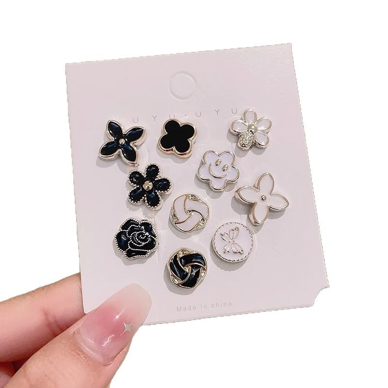 Botón sin costura, botón secreto, camisa de mujer, cardigan, ropa desmontable, botón invisible, botón de perla universal