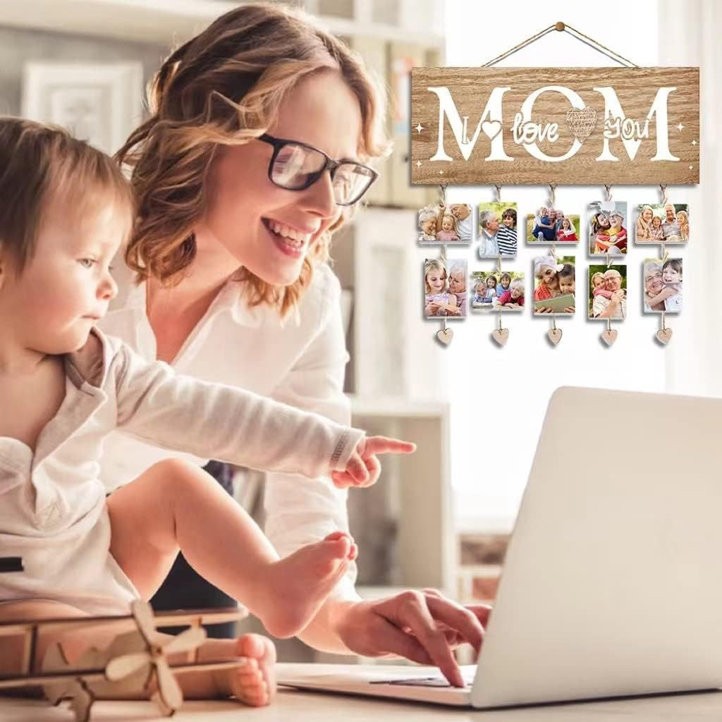 Clips de pared de madera europeos y americanos, decoraciones fotográficas, artículos de boda de madera, accesorios fotográficos, adornos artesanales