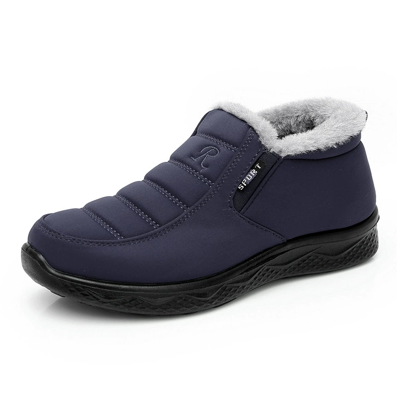 LeziMan Winter Warm Slip-On Boots for Men & Women, Faux Fur Lining, Cozy Non-Slip Sole