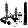 Adult erotic supplies backyard anal plug vibration rod combination set men's flirting anal plug alternative toy foreign trade