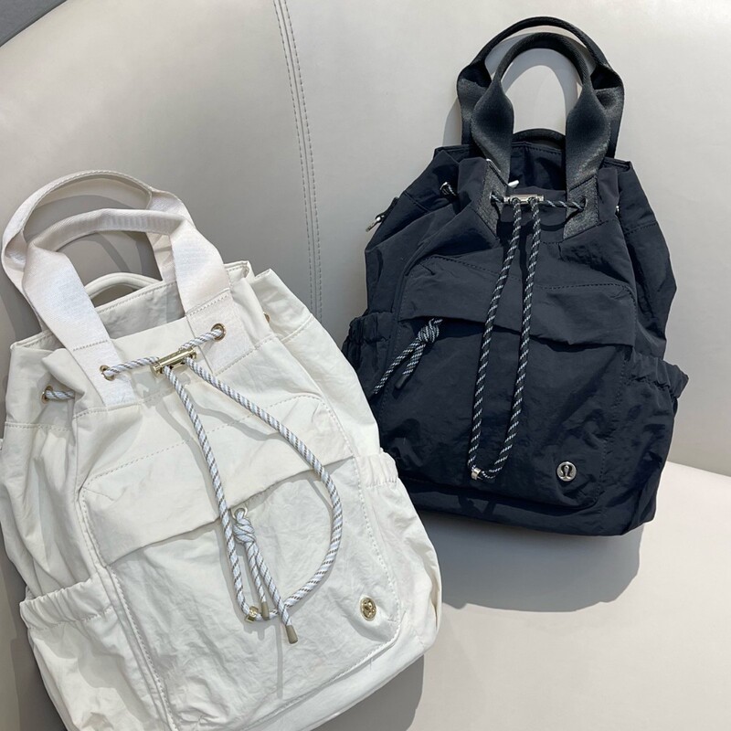 1u LuJia Convertible 2-in-1 Drawstring Bucket Bag is a lightweight, versatile, water-resistant nylon backpack for both men and women