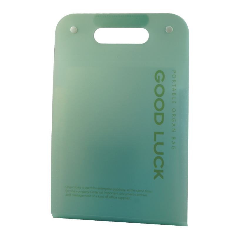 Nueva bolsa de órgano degradado de alto valor, carpeta A4 simple de gran capacidad, sección vertical de múltiples capas, bolsa de almacenamiento de datos de papel de prueba