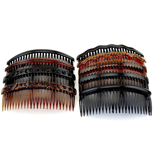 Variety of hair comb insert comb 24 tooth plate hair comb multi-color high quality