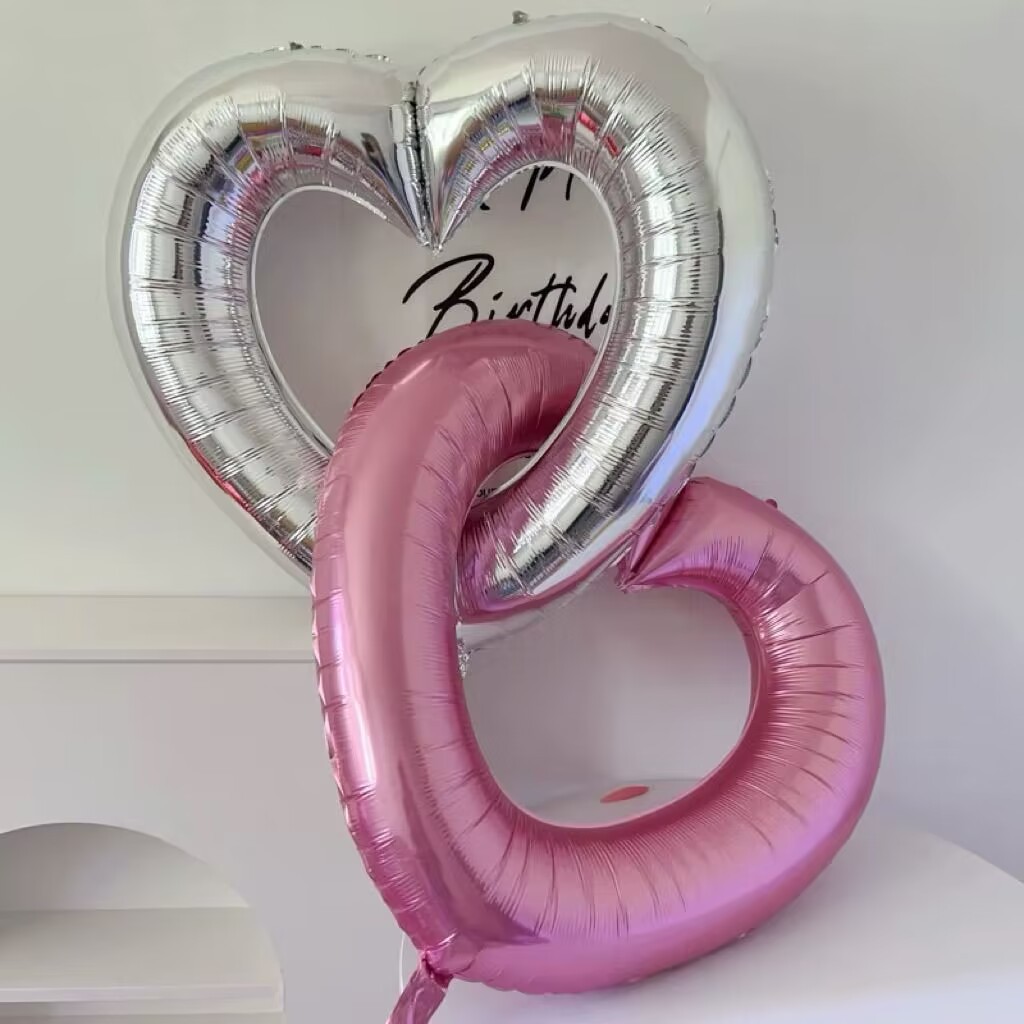 40g Weight Balloons Event & Party Supplies 1 Piece Quantity Birthday, Date Occasion Aluminum Film Material Valentine'S Day Festival Heart Shape Pattern Romantic Style Valentine'S Day Romantic Heart Shape Aluminum Film Birthday Date Balloons Party Supplies Balloons 1 Piece 1