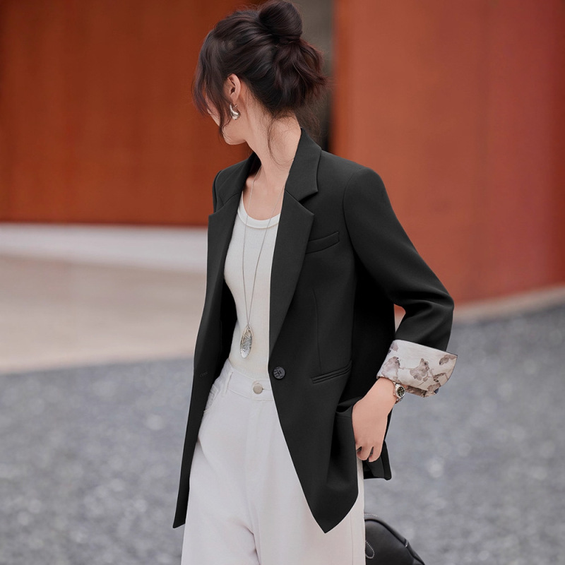 灰色西装外套女2025新款春秋休闲小个子高级感通勤时尚小西服上衣|undefined