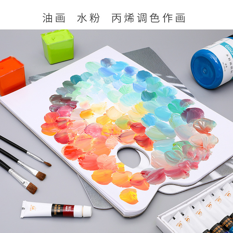 Double-sided colored paper toning