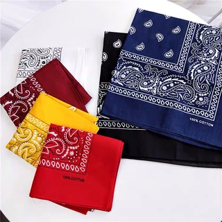 全涤BANDANA美式西部牛仔腰果复古方巾匪帮头巾嘻哈骑行面巾